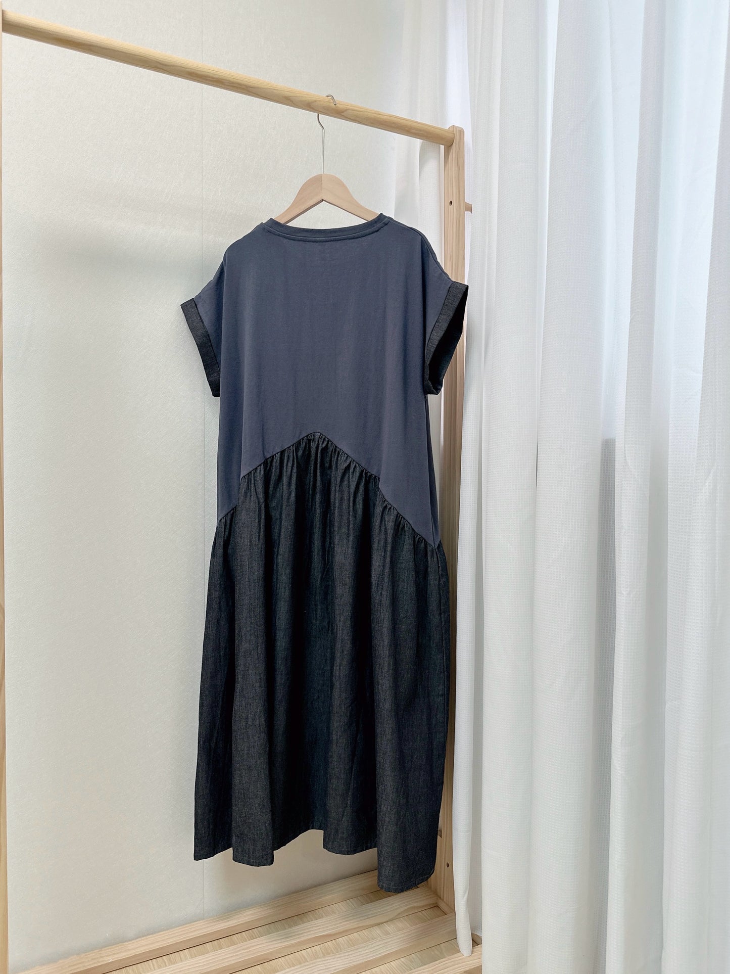 AF8986日系一件式兩色連身裙